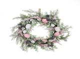 Easter Wreath 20 Inch Artificial Colorful Eggs Spring Wreath for Front Door Fireplace V1294-YM0901-201210QY09
