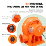 VEVOR Inflatable Bounce House Blower 1 & 1.2 HP 900W Commercial Air Pump Fan V952-QMFJD950W221M7H2LV3