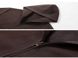 Casual Loose Chestnut Brown Hooded Pullover Size L, Minimalist Daily Top, Comfortable All-Match V1221-XM-LB5028-ZS141