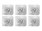 50pcs Adhesive Wall Hooks Multipurpose Clear Hanging Sticky Hooks for Home Kitchen Bathroom V1294-YM0901-3117230235611