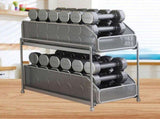 Pull Out Cabinet Organizer 2 Tier Carbon Steel Mesh Large Capacity Easy Maintenance Sliding Basket V1294-YM0706-3118230202311