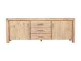 Buffet Sideboard in Oak Colour Constructed with Solid Acacia Wooden Frame Storage Cabinet with V43-BFT-NOW-OAK