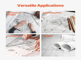 Wide Format Paper, 609.6 mm x 152.4 m Paper, 2 Rolls CAD Bond Rolls with 76.2 mm Core, 16 KG V952-KFDYZ3INCH24EICCFV0