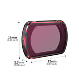 Complete Lens Filter Set For Dji Pocket 3 - Nd16 Nd64 And Nd256 PRL-5860POD