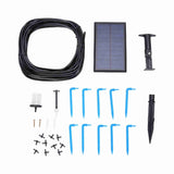 Solar Drip Irrigation Kit for 10 Potted Plants with 6 Timer Modes 400ml/min Flowrate 33ft Hose V1294-YM0901-3111250064111
