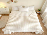 Flannel Sofa Blanket Office Blanket Living Room Throw Comfortable Blanket - Gray - Size XL 200-230cm V1347-114-19922-GRY-XL200-230CM
