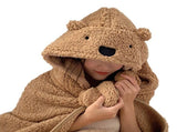 Winter Throw Blanket Cloak With Hood Thick Soft Plush Warm Wearable Blanket for Children and Adults V1294-YM0626-3117220297613