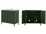 Artiss Buffet Sideboard Metal Cabinet - SWEETHEART Green AI-LOCKER-MI-GN