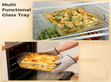 Glass Baking Pan, Glass Baking Dish, Oven Safe Square Glass Baking Pan, Tempered Glass Baking Dishes V1192-AZ-W-18268