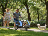Dog Bike Trailer, Supports up to 40 kg, 2-in-1 Pet Stroller Cart Bicycle Carrier for Small & Large V952-TCTCLYSCWZXCV6PKI001V0