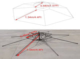 2.7m Double Top Sunshade Umbrella Cloth Replace Outdoor Courtyard Garden Umbrella Surface Replace V1294-YM0710-240124HL06-3