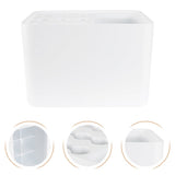 Wall Mounted Umbrella Holder Shelf for Storage Bag, White Ps V1366-AZ2-W-13494