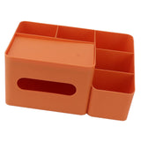 Tissue Box Organizer with Lid Plastic Exquisite Smooth Surface Tissue Desk Organizer for Home Office V1294-YM0706-3117230170012