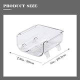 Transparent Plastic Wine Storage Rack for Home Bar Decorations Strong and 12 Bottle Capacity V1192-AZ-W-32266