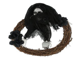 Halloween Ghosts Wreath Front Door Hanging Wreath Ghosts House Decoration Props Halloween Ornaments V1294-YM0523-3115210139411