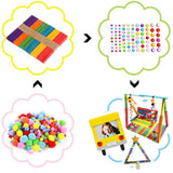 Colorful Mega Craft Kit with Pipe Cleaners, Moving Eyes, Balls, MultiColor V1237-ZY-506-0642