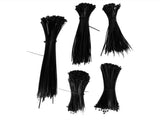 5Packs Cable Ties Zip Wraps Set Disposable Nylon Wire Cord Strap Fastener Fastening OrganizerBlack V1294-YM0718-3117200193812