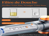 Water Saving Anti-Limescale Shower Head with Filter, 3 Modes SPA V1263-JX-5204