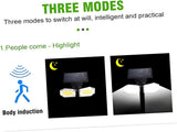 2-Pack Solar Motion Sensor Wall Lights Double-Head Adjustable Cob LED Outdoor Lights for Garden, V1107-SOLAR MOTION SENSOR WALL LIGHTS1