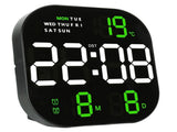Digital Clock Large Screen LED USB 5V Remote Multifunctional Temperature Month Display Luminous V1294-YM0901-3115230114514