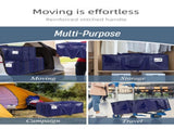 4 Pack Extra Heavy Duty Large Moving Bags with Strong Zipper & Comfortable Handles, Sturdy & Durable V888-ELOSUNG47234