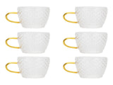 6Pcs Heat Resistant Glass Cup Tea Cup with Handle Tea Set Accessories for Home Tea House V1294-YM0721-3118210049411