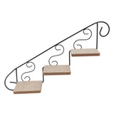 1Pc Black Wall Flower Stand Iron Rack for Home Plant Storage V1370-AZ4-17036