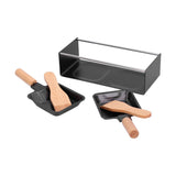 Barbecue Plate Portable NonStick Mini Cheese Grill Pan with Wooden Handle for Kitchen Use V1294-YM0901-3118210133311