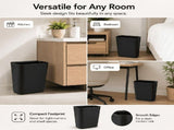 Space-Saving 8L Bathroom Trash Can with Lidless Design for Easy Use, Slim and Stylish Plastic V1370-AZ4-19829