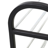 Plastic Aluminum Metal Standing Shoe Rack DIY Shoes Storage Shelf Home Organizer 4 Tiers V1294-YM0722-JY01906-02