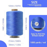 24Pcs Sewing Thread Spools Set 1000 Yards Per Spool Mixed Cotton Threads for DIY Sewing V1192-AZ-W-31773