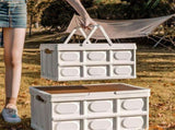 Size M - Multifunctional Folding Camping Storage Box, Car Trunk Organizer, Picnic Storage Bin with V1265-AU-495-L