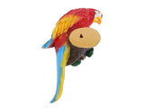 Parrot Sculpture Decoration Indoor Outdoor Resin Macaw Statue Figurine Garden Art Right Red V1294-YM0901-3115240123011