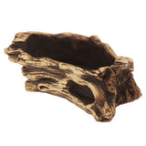 Light Brown Cement Flowerpot Creative Wood Grain Stump for Plants V1369-AZ3-W-18347