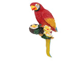 Parrot Sculpture Resin Bird Figurine Half Face Hanging Sculpture for Wall Tree Living Room Balcony V1294-YM0901-3111250017111