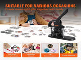 Button Maker Machine, 1/1.25/2.28 inch 3-in-1 Pin Maker, Installation-Free Badge Punch V952-SL253258MM300D5JWV0