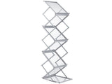 Literature Rack, 6 Pockets, Pop up Aluminum Magazine Rack, Lightweight Catalog Holder Stand V952-LHJJCZDSSM6A4NJPRV0