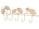 Wall Coat Rack Ginkgo Leaf Design Simple Elegant Style Wide Application Wall Mounted Coat Rack for V1294-YM0715-3115220053411