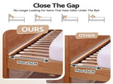 Giselle Queen Bed Wedge Pillow For Headboard, Close Gap And Stop Pillows Sliding, Perfect For Dorm PILLOW-GAP-WDG-Q-GY