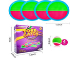 Toys Toss and Catch Game Set, Ball Sports Games with Paddles Balls and Storage Bag, Cotton ball toys V1263-JX-1402