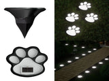 Paw Print Solar Lights for Outside, Wireless of Cat Dog Animal Solar Lights Outdoor Garden Decor V1366-AZ2-W-15219