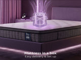 Levitex King Single Mattress 2 Rows Edge Support for Deep Sleep 5-Zone Ergonomic Pocket Spring MATTRESS-F-NEX-30-KS