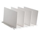 Shelf Divider White Sturdy Plastic Easy Assembly Adjustable Vertical Handbag Separator for Home V1294-YM0901-3117230414511