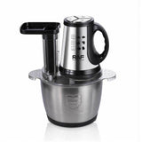 Multifunctional Electric Food Processor and Meat Grinder with 3.0L Stainless Steel Bowl, 300W V1341-ZY-QFCALJ6B-SILVER