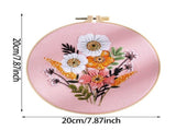 Complete Floral Embroidery For Beginners With Colorful Yarn Needles And Patterns Create Your Own V1369-AZ3-W-25412