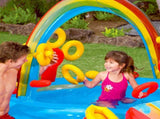 Intex Inflatable Rainbow Ring Play Centre w/ Slide 57453NP