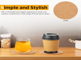 HOOWIFFY Cork Coasters Bulk Cork Coasters For Drinks 100Pcs V1189-WXFWAL-20260326-02413