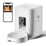 Smart Pet Feeder with Camera 2L, WiFi App Control, Two-Way Audio, USB & Battery Backup V1232-CWWSJ-KS-001