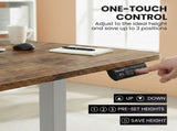 FORTIA Corner Standing Desk, 160x140cm, 72-118cm Sit to Stand Up Electric Height Adjustable, Walnut V219-ADKCORFOR1WLSA