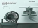 Camping Fan With Led Light,8000mah Outdoor Tent Fan With Light&hook,180 Rotating Fan for Camping V1308-DSZKI-1032